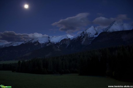 Noční hory - Foto Jozef Pitoňák