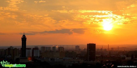 Západ slunce v Ostravě 23.9. 2016 - Foto Jan Valach