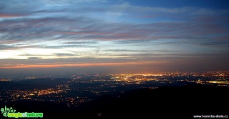 Večerní výhled z Lysé hory 30.9. 2016 - Foto Jan Valach