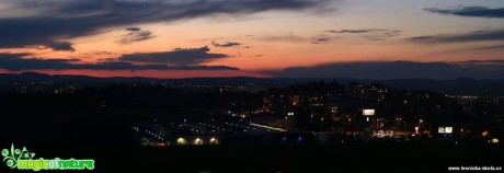 Panorama Jihlavy v chladný listopadový podvečer - Foto Jan Valach