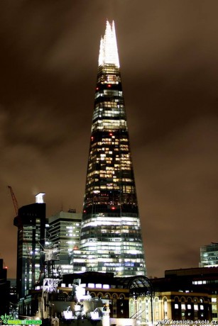 The Shard „střep“ - Londýnský mrakodrap vysoký 310 metrů - Foto Jan Valach