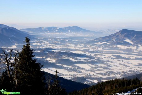Výhled z Lysé hory 29.1. 2017 - Foto Jan Valach