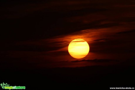 Únorový západ slunce - Foto Ladislav Jonák 0319