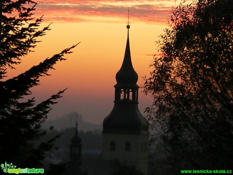 Západ slunce ve Chřibské - Foto Eliška Devátá