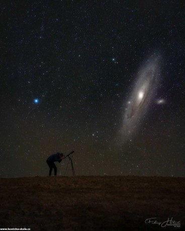 Já a galaxie v andromedě - Foto Filip Holič 0123
