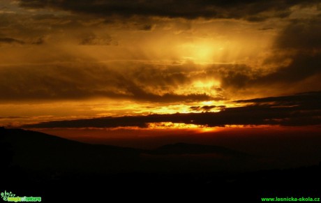 Zapadající slunce - Foto Pavel Stančík