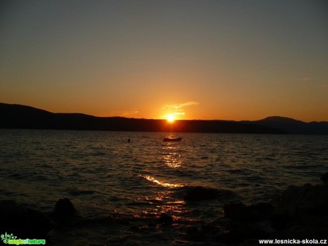 Západ slunce v Chorvatsku - Foto Radka Mizerová