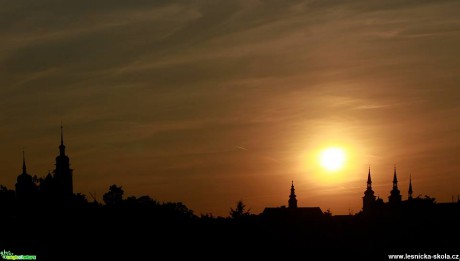 Západ slunce nad Jihlavou - Foto Ladislav Jonák