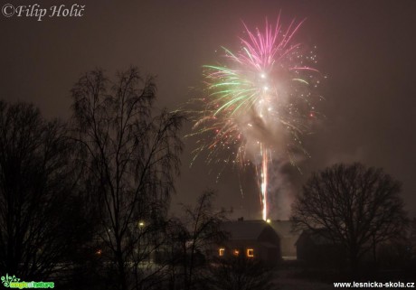 Ohňostroj v Lipové - Foto Filip Holič