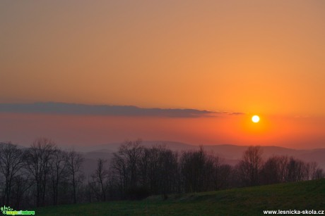 Západ slunce na Janovce - Foto David Hlinka