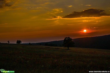 Západ slunce v Českém Jiřetíně (1) - Foto David Hlinka