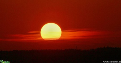Veliké západové slunce - Foto Ladislav Jonák