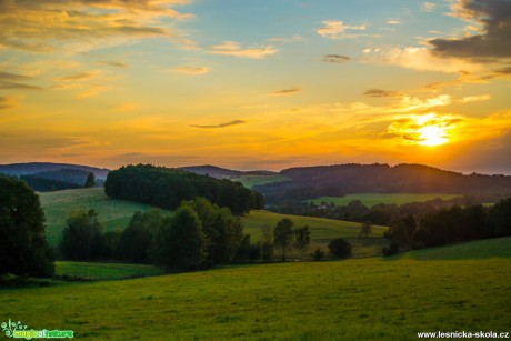 Západ slunce v Lobendavě - Foto David Hlinka