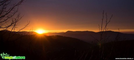 Západ slunce v Beskydech - Foto Jan Valach