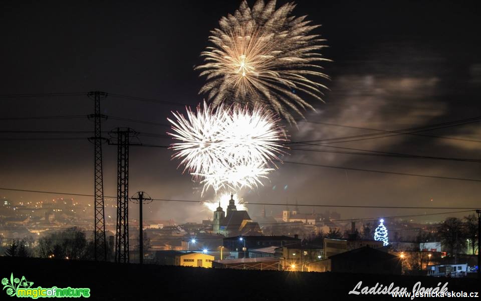 Jihlava při ohňostroji - Foto Ladislav Jonák 1218