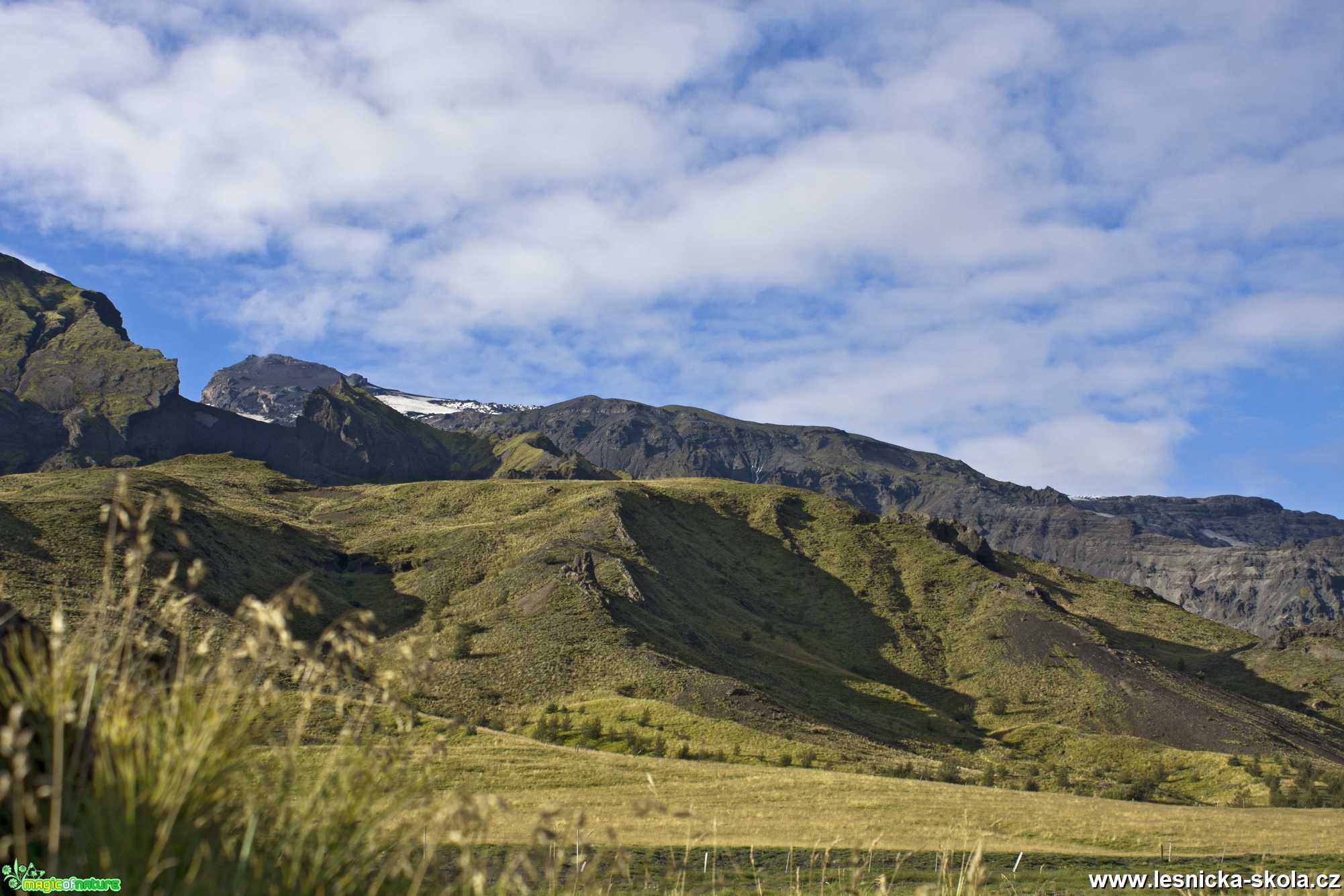 Svahy Eyjafjallajökull - Foto Michaela Knoppová