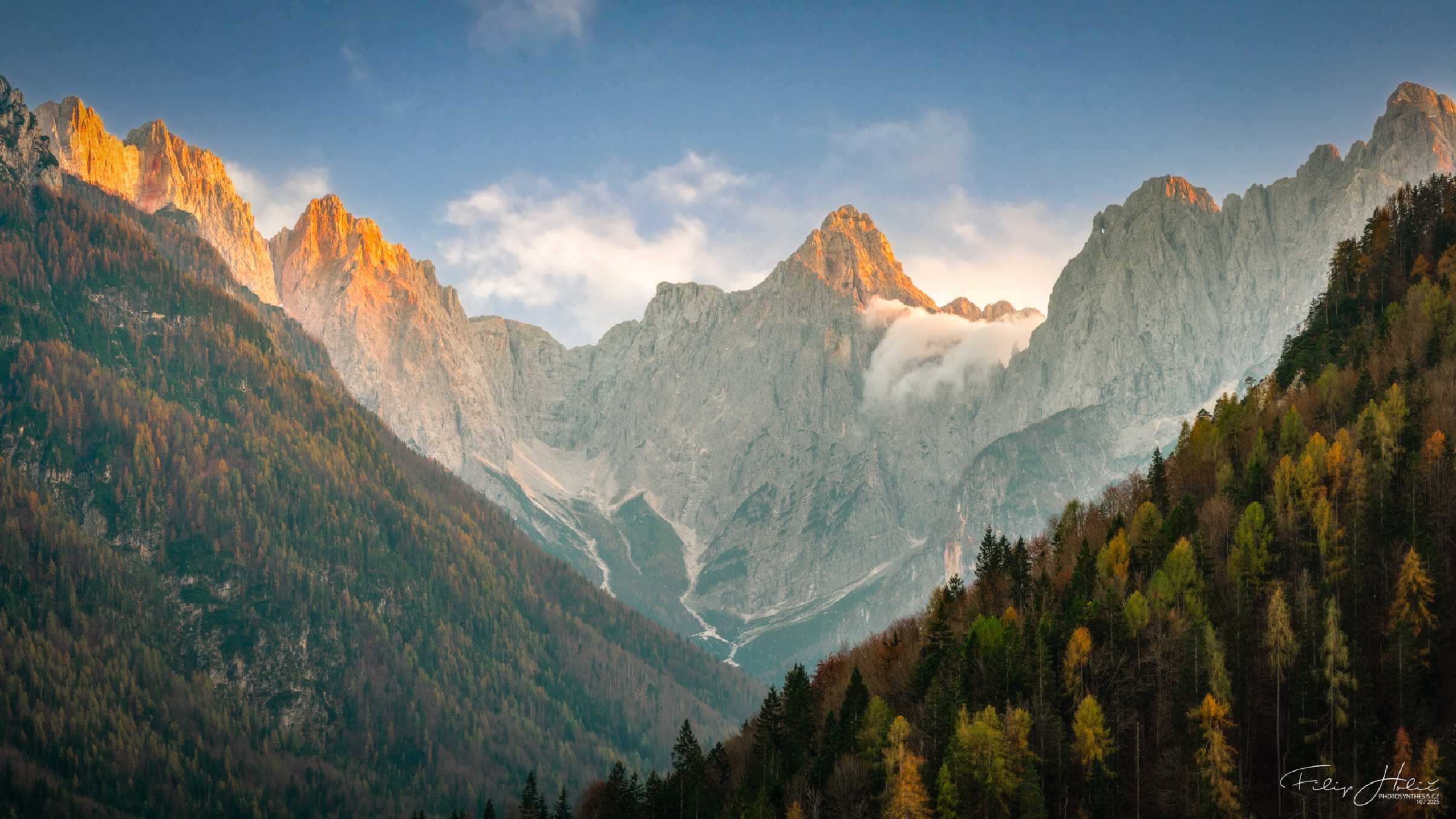 Podzimná svahy Julských Alp - Slovinsko - Foto Filip Holič 0425