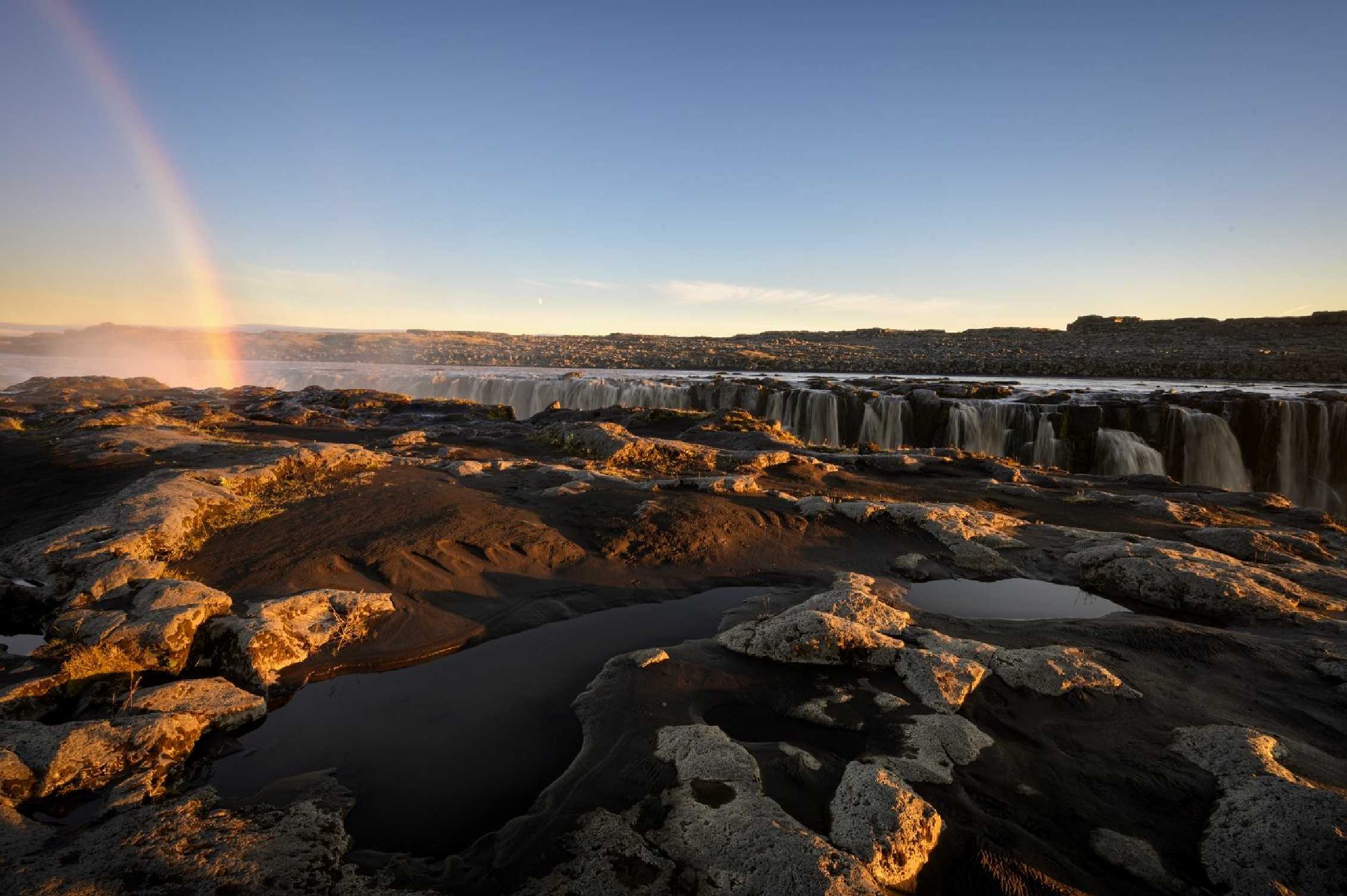 Duha u vodopádu Selfoss - Foto Petr Kovář 0625