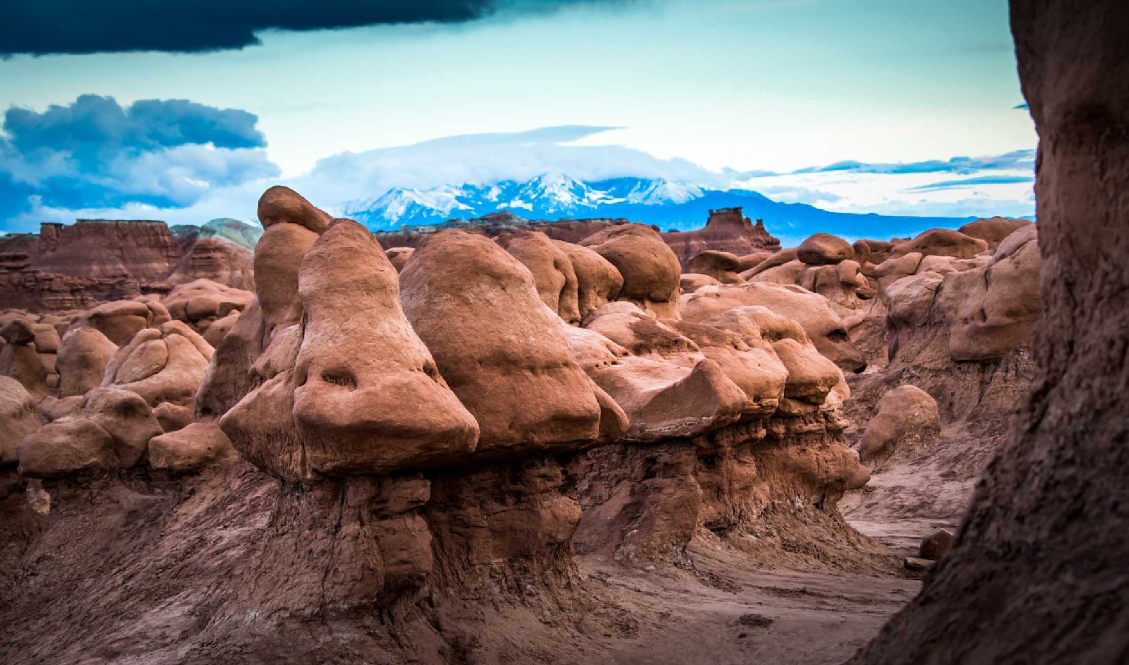 Když zajde slunce v Goblin Valley - Foto Ladislav Hanousek 1025 (2)