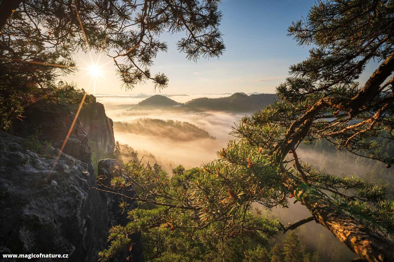 Východ slunce v Saském Švýcarsku - Foto Petr Kovář 0626
