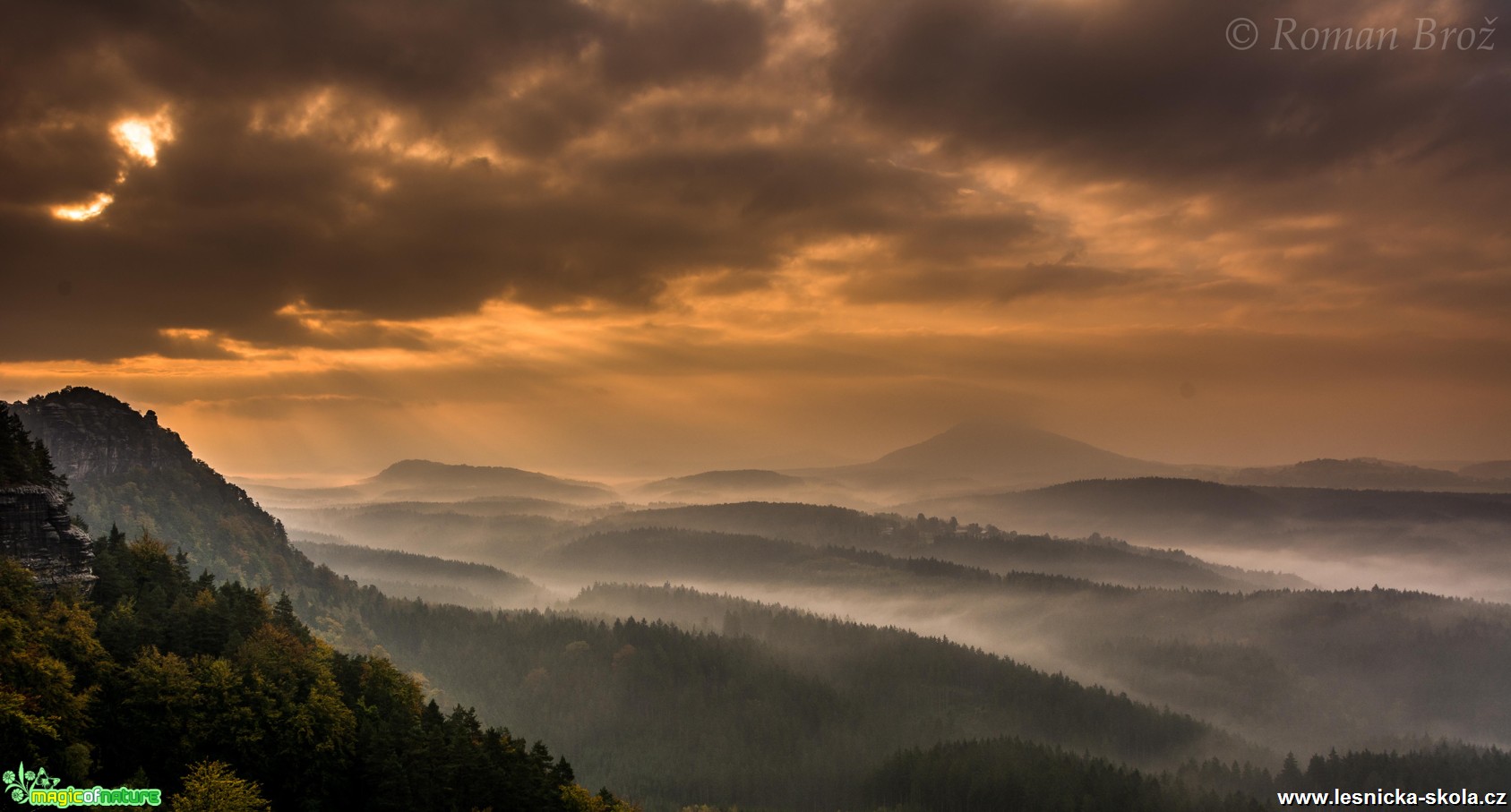 Východ slunce na Pravčické bráně - Foto Roman Brož (3)