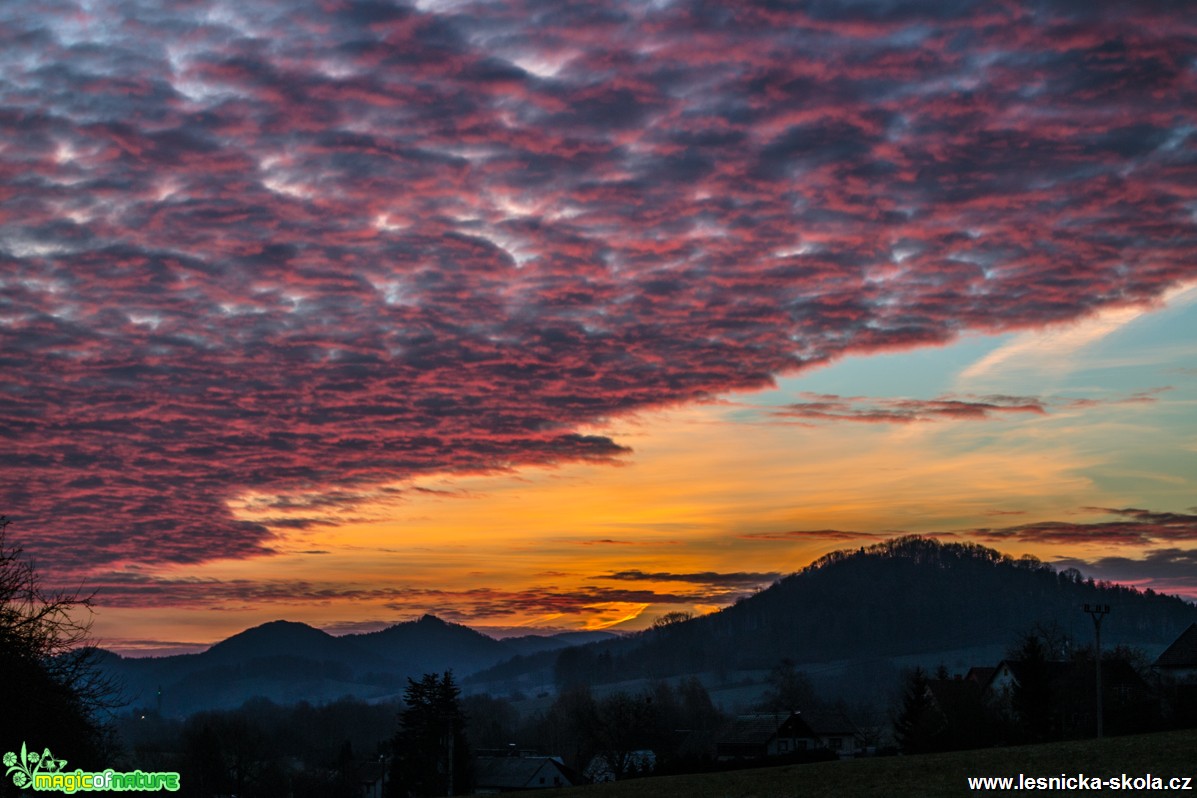 Východ slunce - Českokamenicko - 23. 3. 2015 - Foto David Hlinka