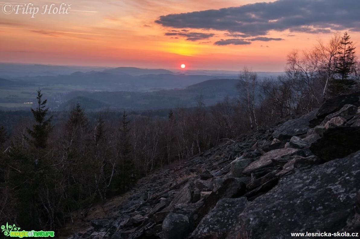 Západ nad Kamenným mořem - Foto Filip Holič