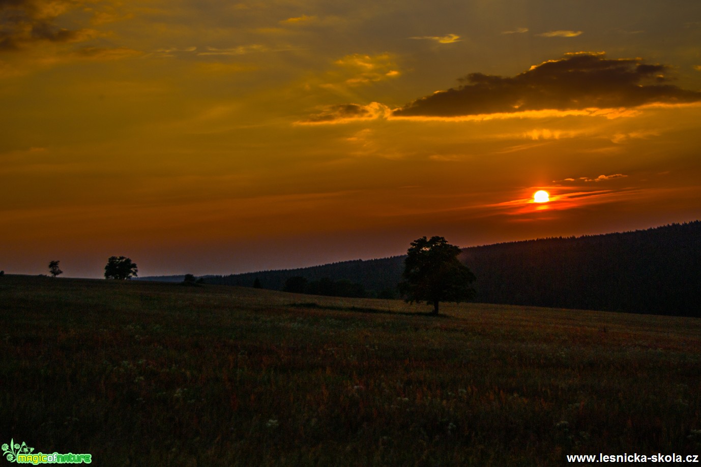 Západ slunce v Českém Jiřetíně (1) - Foto David Hlinka