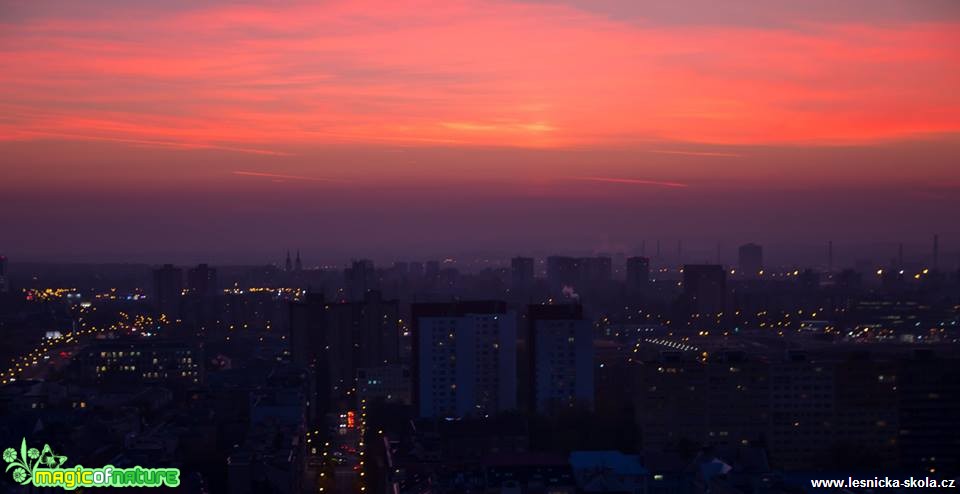 Ostrava z vyhlídkové věže Nové radnice - Foto Jan Valach